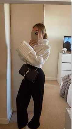 Cozy Sweater outfit | Casual Winter Outfit | Turtle neck outfit | Date night outfit | Thermal Jacket Outfit, Winter Clothes 2023-2024, Apl Outfit, Cute Casual Birthday Outfits Winter, Cream Jumper Outfit Winter, January Church Outfit, Movie Date Night At Home Outfit, Winter Restaurant Outfit, Fall Outfit Inspo Aesthetic 2023