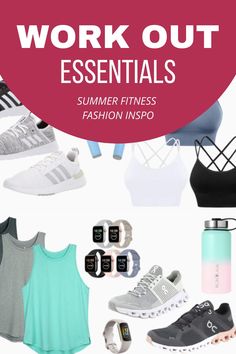 Staying active is important in the summer, so to make sure you have everything you need to glam up your workouts, here are some amazing athleisure styles - from gorgeous crop tops that will show off your abs to sexy sports bras and chic leggings. Check out my favourite women's active wear outfits for fitness & casual wear as well as the best fitness gadgets to help you while you're working out! Stay on trend with this weeks workout essentials and favourite athlesiure looks. Workout Must Haves, Everyday Outfit Inspirations, Women's Wardrobe Essentials, Capsule Wardrobe Basics, High Waisted Tights, Latest Summer Fashion, Date Night Outfit Summer, Sportswear Outfits, Womens Active Wear Outfits