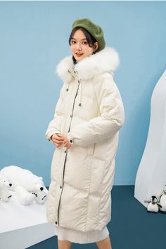 Down-and-feather fills in a quilted coat keep you warm while a faux-fur hood adds style and comfort. Front zip closure with snap storm placket Stand collar with snap-tab closure Hood with detachable faux fur Front slant pockets Water-resistant Lined, with 90% down, 10% feather fill Shell: Polyester and others Dry clean Item #7101 Women's down coat SIZE INFO S=US4-6=UK8-10=EU34-36 M=US8-10=UK12-14=EU38-40 L=US12=UK16=EU42 ★★Please advise your Height and Weight, I will make sure you choose the rig Hooded Faux, Down Puffer Coat, Quilted Coat, Fur Hood, Down Coat, Puffer Coat, Winter Women, Stand Collar, Plum