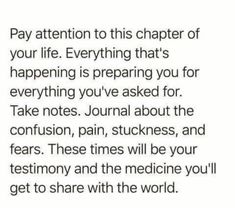 the text on this page says, pay attention to this character of your life everything that's happening is preparing you for everything you've asked for