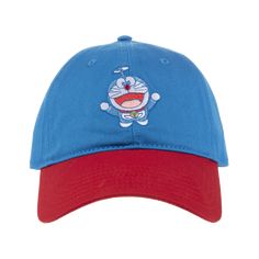 Embroidered logo art on front 6 panel design Adjustable strap-back 100% cotton Imported Officially licensed Doraemon merchandise Adjustable Cotton Hat With Logo, Novelty Cotton Adjustable Baseball Cap, Novelty Cotton Baseball Cap One Size Fits Most, Novelty Cotton Baseball Cap One Size, Cotton Cap For Fan Merchandise, Cotton Fan Merchandise Cap, Cotton Baseball Cap For Fans During Baseball Season, Novelty Cotton Baseball Cap, Novelty Cotton Snapback Baseball Cap