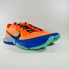 Nike Air Zoom Terra Kiger 7 Men's Orange Trail Running Shoes Athletic Sneakers - Brand New without Box We specialize in footwear of major brands. We don't compromise on quality. We promise you nothing but the best. If you are not satisfied with our product, please contact with us first and we will do everything to make you 100% happy! US SHIPPING- ·        Orders are processed and shipped within 1 business day. ·        Kindly verify your address before final check out. Products are shipped from Nike Trail Running Shoes With Air Cushioning, Nike Trail Running Sneakers, Orange Lace-up Sneakers For Marathon, Shipping Orders, Air Zoom, Nike Air Zoom, Trail Running Shoes, Sneaker Brands, Athletic Sneakers