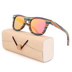 Handmade wooden polarized sunglasses. Lens: UV400, polarized Wood: Bamboo Included: Sunglasses, Glasses case, Glasses cloth, Glasses bag, Polarized test card Lens Width: 49mm Lens : Height: 40mm Multicolor Polarized Sunglasses For Summer, Casual Multicolor Sunglasses With Gradient Lenses, Multicolor Retro Sunglasses For Beach, Retro Multicolor Sunglasses With Mirrored Lenses, Multicolor Sunglasses With Uva Protection For Vacation, Adjustable Multicolor Sunglasses For Beach, Multicolor Sunglasses For Summer Outdoor, Multicolor Wayfarer Sunglasses With Uv Protection, Outdoor Multicolor Sunglasses With Mirrored Lenses