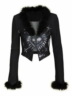 Y2k Outfits, Alt Fashion, Tops Online, Looks Chic, Goth Outfits, Long Sleeve Crop, 2000s Fashion