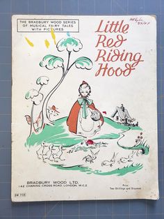 an old children's book about the little red rising hoog by franklin wood