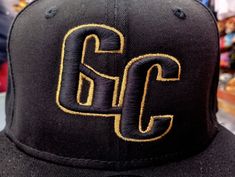 Gigantes New Era Hat. Embroidery GC logo Brand New Era Style: SnapBack Colors: Black and Metallic gold Embroidered Gold Cap Hat, Gold Embroidered Cap Hat, Gold Embroidered Cap, Gc Logo, New Era Snapback, New Era Hat, Batting Gloves, Black Snapback, Hat Embroidery