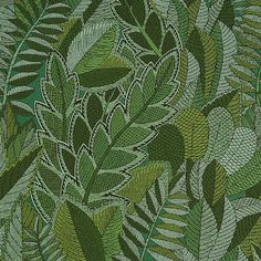 Looking 80560 Japura Forest Green by Schumacher Fabric Forest Fabric, Designer Upholstery Fabric, Schumacher Fabric, Yard Lights, Quilted Sham, Green Pattern, Drapery Fabric, Jacquard Weave, Green Fabric