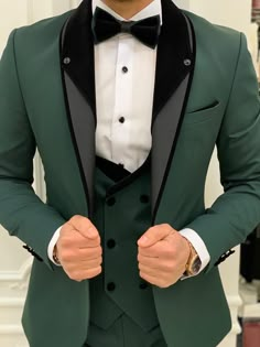 Prom Dress Jacket, Peak Lapel Tuxedo, Men Suits Wedding, Green Tuxedo, Suits Prom, Velvet Shawl, Pants Gift, Slim Fit Tuxedo