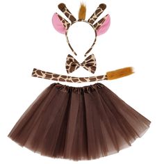 PRICES MAY VARY. Package Included -- You will get a Khaki Giraffe Fancy Dress Costume Set, including Ears Headband, Bow-tie, Tail and Tutu. Approx. Dimensions -- Ears Headband: 22 x 21 cm / 8.7 x 8.3 in., Bow-tie: 12 x 7 cm / 4.7 x 2.8 in., Tail: 40 x 4 cm / 15.7 x 1.6 in., Tutu: 18 x 30 cm / 7.1 x 11.8 in. Exquisite Suit -- The giraffe costume tutu set is very easy and comfortable to wear and very convenient to take on and off, it can dress you up in short time. Apply to -- Great costume set fo Cute Halloween Dress-up Costumes, Themed Dress For Halloween Costume Party, Halloween Themed Dresses For Costume Party, Themed Dresses For Halloween Costume Party, Themed Halloween Costume Party Dresses, Themed Dress-up Dresses For Halloween, Themed Halloween Dress-up Dresses, Multicolor Costume Dresses For Halloween, Multicolor Halloween Costume Party Dress