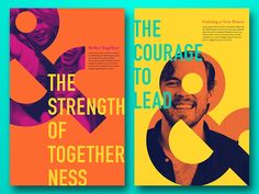 two book covers with the same image on one side and an orange, pink, blue, and yellow background