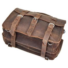 Leather Briefcase Backpack Convertible | Woosir Men Work Bag Brown Rectangular Laptop Bag For Trip, Leather Rectangular Briefcase For Trips, Rectangular Leather Briefcase For Trips, Leather Travel Bag With Top Carry Handle, Rectangular, Leather Satchel Luggage For Trips, Rectangular Leather Shoulder Bag For Trips, Leather Travel Briefcase, Rectangular Leather Briefcase For Travel, Leather Travel Briefcase With Large Capacity