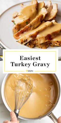 the best turkey gravy recipe is made in one pan and ready to be eaten