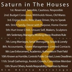 the poster for saturn in the houses