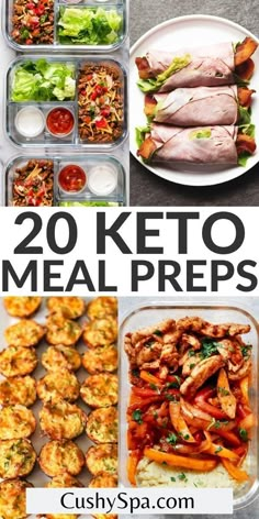 20 keto meal preps that are ready to be eaten