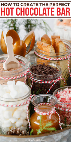 topping for hot chocolate bar Bar Setup Ideas, Diy Hot Chocolate Bar, Christmas Dinner Dishes, Fun Beverages, Diy Hot Chocolate, Bar Setup, Hot Chocolate Bar, Caramel Recipes Sauce, Beverage Recipes