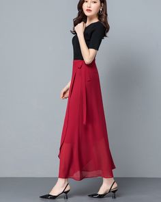 * A high-end midi skirt with wide hem, very cool. * Made of quality pearl chiffon, very smooth and comfortable. * Material: 100% polyester * Size: True to US size, US 0-US 20 are available, you can let us know your usual size and height in your order. * Shipping: Free shipping Processing time : 5-7 Business days Delivery time : 7-20 Business days Tracking number available If you need rush order or expedited shipping, please let us know, thanks. Chic A-line Lined Maxi Skirt, Chic A-line Maxi Skirt With Lining, Chic A-line Maxi Skirt With Relaxed Fit, Elegant Chiffon Pleated Skirt For Party, Formal Long Flowy Pencil Skirt, Flowy Asymmetrical Lined Maxi Skirt, Summer Flowy Flared Draped Skirt, Elegant Flowy Flared Maxi Skirt, Formal Midi-length Flowy Skirt