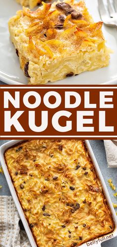 this noodle kugel casserole is so good that it's ready to be eaten