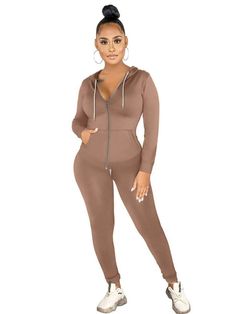 DescriptionMaterial: Polyester. Women’s sweatsuits with high quality. comfortable to wear. soft. breathable. flexible for all day. friendly to your skin.Features: Tracksuits jogger sets with a classic long sleeve hoodie featuring kangaroo pocket; sweatpants feature a skinny style; slim fit and full zip style with elastic sleeve and waist. bodycon yoga sweatpants. 2pcs pants set. jogging sets. workout fitness outfits set.Occasion: This casual 2 piece tracksuit is great for casual. sleeping. Yoga Sweatpants, Khaki Jumpsuit, Fitted Pencil Dress, Running Suit, Black White Jumpsuit, Yellow Jumpsuit, Pocket Sweatpants, Fitness Outfits, Add Sleeves