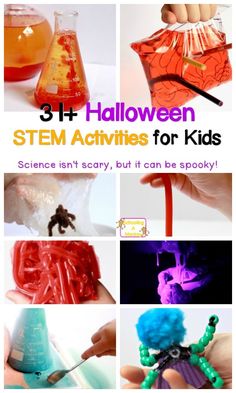 Creepy Halloween STEM Activities That are Totally Spooktacular Halloween Stem Activities For Kids, Stem Activities For Middle School, Halloween Stem Challenge, Halloween Science Activities, Stem Activities For Kids, Holiday Stem, Easy Stem