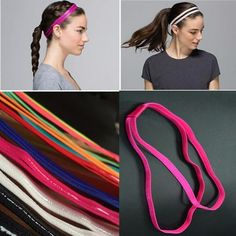 Specifications: A must for sports or any intense activity. No slip silicone lining. Will not slip during intense activity. Keeps your hair out of your face so you can keep your eyes on the game. Great for fitness, sports and casual use. Type: Yoga Headband Gender: Women's Material: Elastic Fabric Occasions: Outdoor, Gym, Home, Yoga, Sport, etc Features: Anti-Slip, Elastic, Solid Color, Double Band, Sports Accessory Size: 49cm x 2cm/19.29" x 0.79" (Approx.) Notes: Due to the light and screen sett Yoga Hair, Sport Hair, Gym Home, Home Yoga, Headband Men, Workout Hairstyles, Workout Headband, Cotton Headband, Outdoor Gym