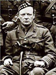 Winston Churchill served with the Scots Fusiler Guards in WWI. . Famous Canadians, Historia Universal, The Great, Real Men, British Army, Military Uniform