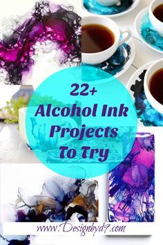 the words 22 alcohol ink projects you need to see