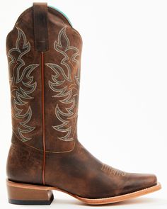 Smooth leather. 12" upper shaft. Square toe. Single-stitched welt. Stitching pattern on shaft. 3mm EVA insole. Western heel. Western Boots Yeehawcowboy.com, Cowgirl Boots Square Toe, Cute Cowgirl Boots, Womens Cowgirl Boots, Boots Square Toe, Funny Horse, Fit Ideas, American West, Boots For Sale