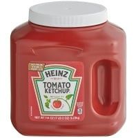 a bottle of heinz's tomato ketchup