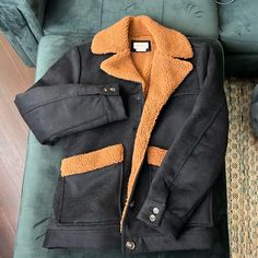 Warm Good For Winter Brixton Jacket. Very Thick. Never Worn But Took 1 Tag Off. Has Extra Button Black And Brown, Jackets & Coats, Jackets For Women, Women Shopping, Black, Color