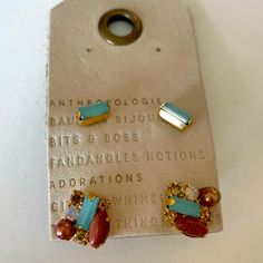 Two Pairs Of Earrings For Different Occasions Felt Atelier Earrings, Anthropologie Earrings, Anthropologie Jewelry, Bits And Bobs, Earring Set, Anthropologie, Color Blue, Jewelry Earrings, Women Jewelry