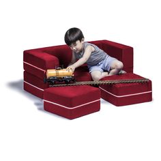 PRICES MAY VARY. TOTALLY CUSTOMIZABLE MODULAR KIDS LOVESEAT - In addition to a comfy loveseat, Jaxx Zipline easily converts into a table or sleeper for nap time IMAGINATIONS RUN WILD - Kids have as much fun playing with the Loveseat as they do sitting on it. Whether it’s a puppet show, fort, ball-pit, or hiding place, there’s no limit to what the little ones can invent. Put two together to make an imaginary boat SOFT AND DURABLE - upholstery-grade firm foam holds up to adventurous playtime activ Kids Zipline, Modern Loveseat, Kids Sofa, Ottoman Set, Kids Seating, Kids Club, Kids Chairs, Kids Playroom, Kids' Room