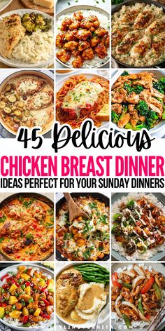 chicken breast recipes Affordable Chicken Recipes, New Chicken Dinner Ideas, Healthy Dinner Recipes For Family Chicken, Good Chicken Breast Recipes, Easy Chicken Breast Recipes Healthy, Dinner With Chicken Breast, Leftover Chicken Breast Recipes, Dinner Ideas Chicken Breast, Healthy Easy Chicken Recipes