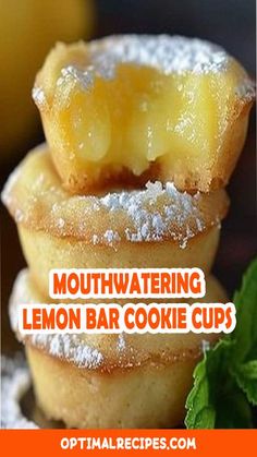 If you love tangy, sweet treats, these Mouthwatering Lemon Bar Cookie Cups are calling your name! 🍋🍪 A buttery cookie base filled with zesty lemon curd—every bite is pure sunshine. Perfect for parties, picnics, or anytime you’re craving something deliciously sweet and tart! 🌞 Ready to impress your friends with a simple yet irresistible dessert? Save this recipe now and share the lemon love! 💛 #LemonBarCookieCups #EasyDesserts #BakingInspiration #SweetTreats #LemonDessertLove Lemon Cookie Cups Recipe, Desserts Lemon Curd, Lemon Bar Bites, Lemon Bar Cupcakes, Mini Lemon Tarts With Phyllo Cups, Lemon Meringue Bars Recipe, Lemon Cups Recipe, Lemon Cookies With Lemon Curd, Lemon Bar Cups