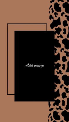 an animal print pattern with the word add image