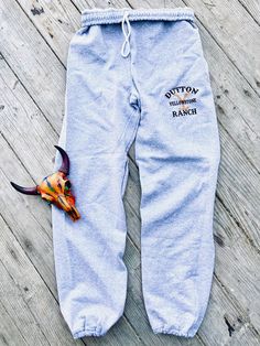 Dutton Ranch Sweatpants – The Dirt Road Fashionista Fall Cotton Sweatpants With Letter Print, Dutton Ranch, Cowgirl Accessories, Matching Sweatshirts, Winter Love, Cute N Country, Dirt Road, Fleece Sweatpants, Christmas Stuff