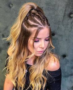 Natural Hair Braids, Easy Hairstyles For Long Hair, Braids For Long Hair, Grunge Hair, Ponytail Hairstyles, Hair Videos, Hair Looks, Hair Trends