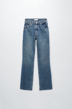 WIDE LEG JEANS - Blue / Gray | ZARA United States Zara High Rise Jeans With Five Pockets, Zara High Rise Jeans With Belt Loops, Zara High Rise Jeans For Fall, Zara Wide Leg Denim Blue Jeans, Zara Straight Leg Jeans With Belt Loops, Trendy Zara Mid-rise Jeans, Zara High Rise Flare Jeans For Fall, Trendy Zara Jeans With Five Pockets, Zara Trendy Straight Leg Jeans