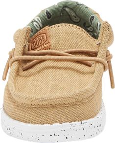 Hey Dude Kids' Wally Canvas Boat Shoe | Nordstrom Canvas Sneakers Outfit, Canvas Boat Shoes, Boat Shoe, Slippers Cozy, Hey Dude, Sneakers Outfit, Canvas Sneakers, Big Kids, Reign