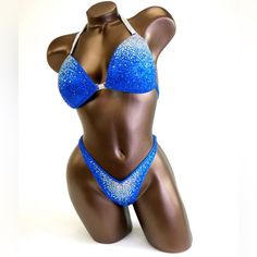 - Only Worn Once - Wellness Bottom And Bikini Bottom For Sale Along With Bikini Top - Good Condition Measurements Are Below For When I Wore This: Bust: 34 In Bra Size: C Cup Ribcage: 29.5 In Waist: 29.5 In Hips: 37 In Height: 5'2 1/4 Blue Beachwear Party Set, Fitted Blue Beachwear Set, Blue Fitted Beachwear Set, Npc Wellness, C Cup, Rib Cage, Bra Sizes, Bodybuilding, Bra