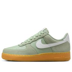 Nike Air Force 1 '07 LV8 'Jade Horizon' FQ8714-300 Nike Air Force 1 Green With Gum Sole, Casual Green Nike Air Force 1 With Gum Sole, Nike Air Force 1 Green With Cushioned Footbed, Nike Air Force 1 07, Nike Air Force 1, Air Force 1, Nike Air Force, Air Force, Nike Air