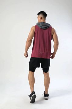 Casual Sleeveless Men's Hooded Sports & Fitness Vest - Men's Fitness Apparel, Men's Workout Tank Tops | Vivinch Casual Hooded Workout Vest, Functional Breathable Gym Vest, Breathable Functional Gym Vest, Cheap Men's Gym Vest, Men Gym Vest, Sleeveless Men, Mens Workout Tank Tops, Paypal Money, Fitness Tank Top