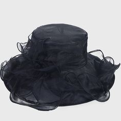 High quality Organza, 100%Polyester. Overly light and elegant, Super lightweight material will not make you feel heavy. One size fits 21-28 inch head circumference. Overly light and elegant, sweatband drawstring adjuster inside. Floral, feathers ,mesh etc and you can decorate it for yourself. Sun-Prevent: translucent material prevent your skin from the ultraviolet from sunshine while going out. Wide brim, Elegant and charming designed, Perfect for wear a fancy event, Kentucky Derby, church weddi Lightweight Wide Brim Black Hat, Lightweight Black Wide Brim Hat, Elegant Lightweight Adjustable Hat, Elegant Adjustable Lightweight Hat, Elegant Lightweight Hat With Short Brim, Elegant Lightweight Hats For Spring, Elegant Lightweight Short Brim Hat, Elegant Lightweight Spring Hats, Black Hats For Spring