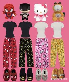 Pj Outfit, Bff Matching Outfits, Roblox Group, Bff Matching, Matching Outfits Best Friend, Pj Party, Kitty Clothes, Hello Kitty Clothes