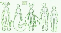 a line drawing of different body shapes and sizes