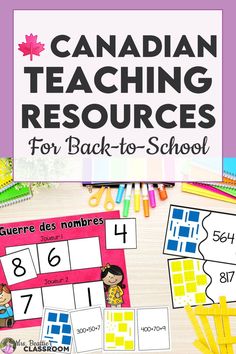 canadian teaching resources for back to school