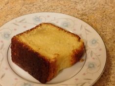 a piece of cake sitting on top of a white plate