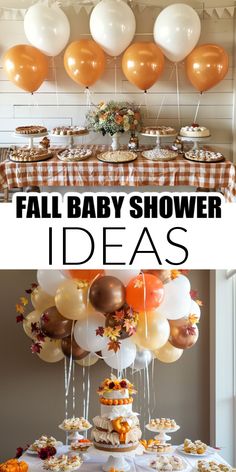 an image of baby shower ideas with balloons