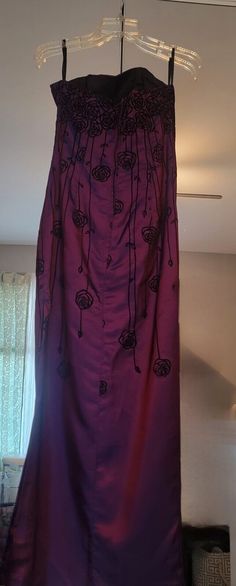 Jessica McClintock SZ 7 Gunne Sax STRAPLESS Purple Blue Overlay VTG 2001 💜💜💜 | eBay Vintage Purple Maxi Dress, Jessica Mcclintock Dress 80s, 80s Gunne Sax Dress, Blue Overlay, Gunne Sax Dress Goth, Purple Gunne Sax Dress, Lavender Aesthetic, Jessica Mcclintock, Gunne Sax