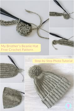 instructions to crochet a beanie hat