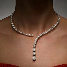 Zircon Pendant Choker Water Drop Collar Necklace – Glam Duchess Expensive Jewelry Luxury, Crystal Choker Necklace, Pendant Choker, Diamond Choker, Necklace Bridal, Classy Jewelry, Expensive Jewelry, Crystal Choker, Jewelry Design Necklace